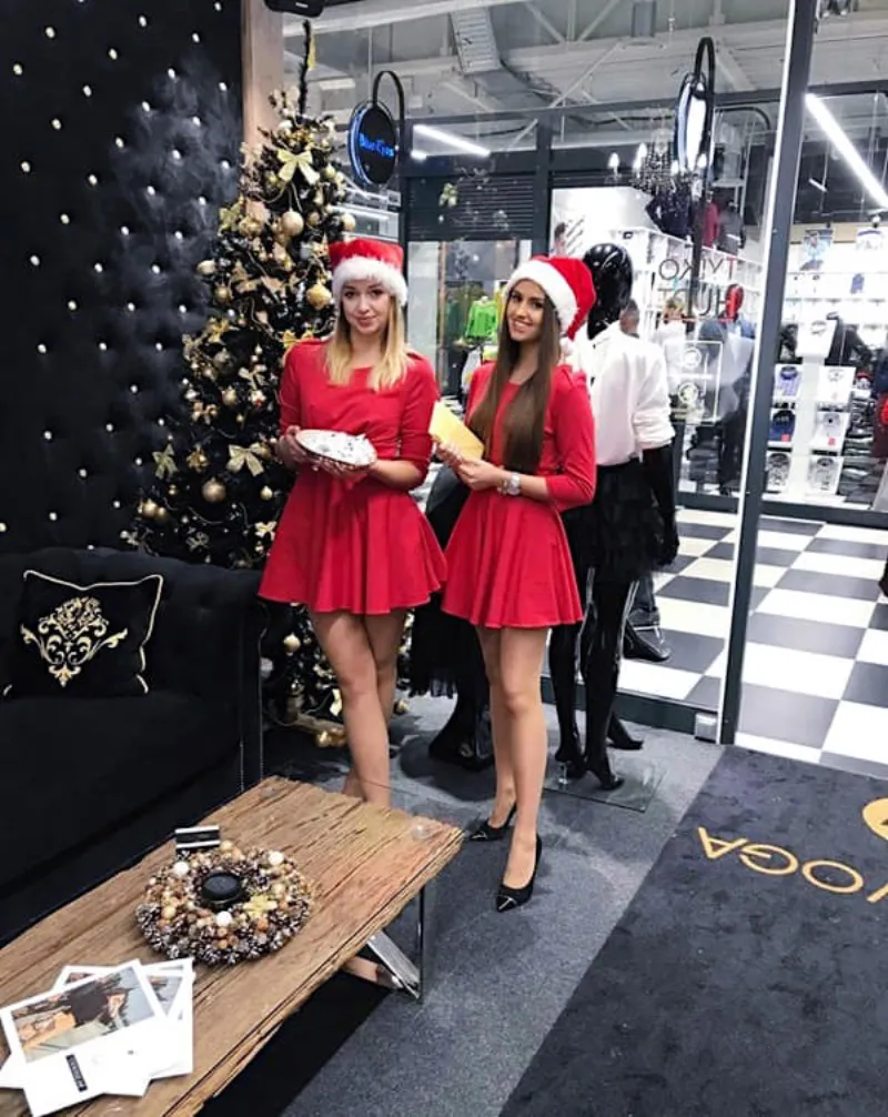 Christmas promotion at a shopping mall